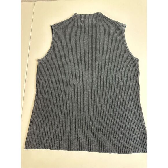Nine & Company Silk Blend Black Tank Tops Turtle Neck Size M - Picture 7 of 8